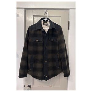 Vintage Men's Black Plaid Pendleton canvas jacket